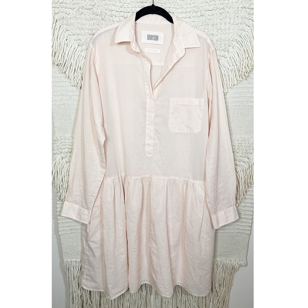 GRAYSON light pink drop waist The Changemaker dress